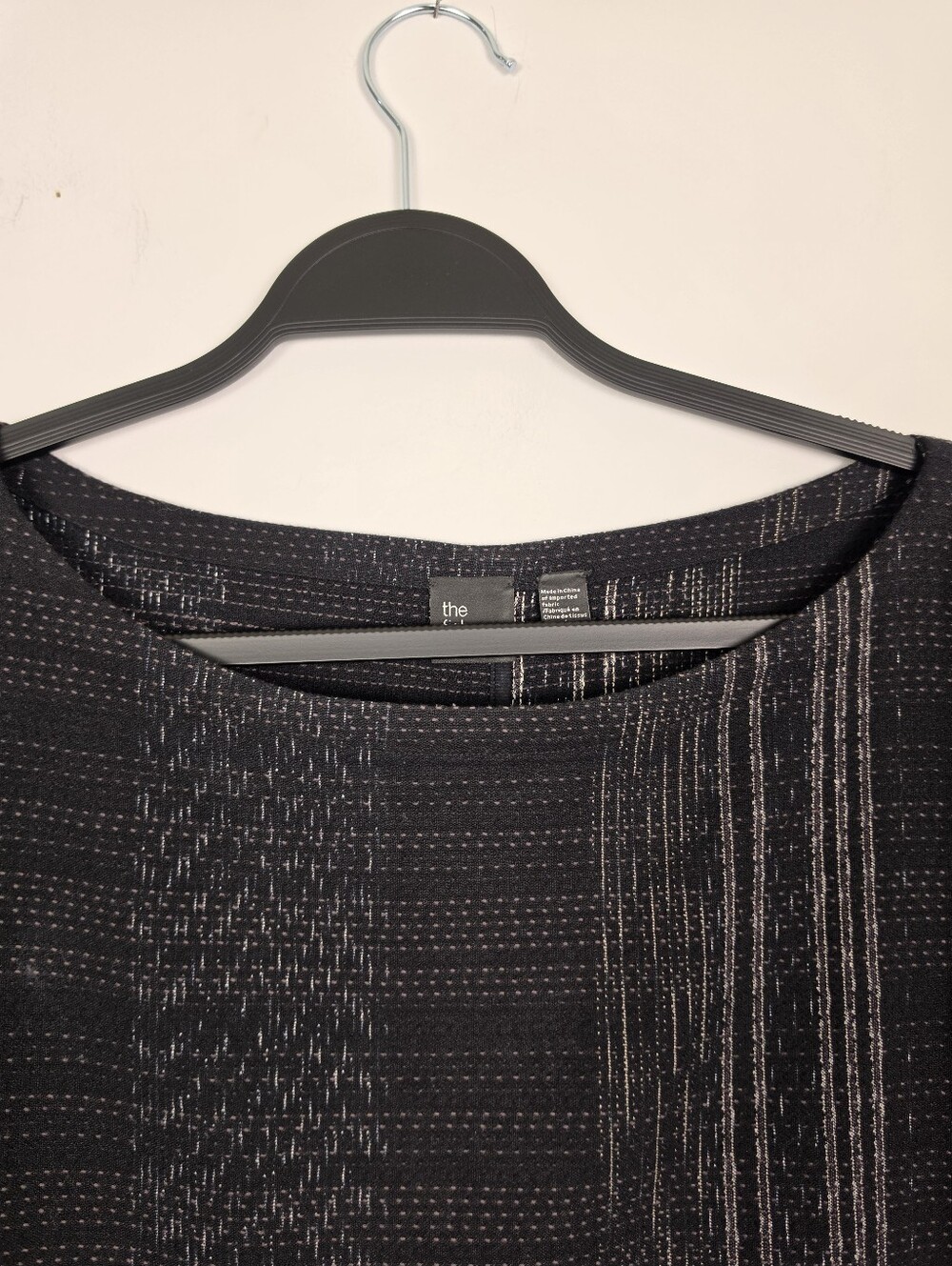 Fisher Project By Eileen Fisher Koshi Crossing Shift Dress Black Womens Size XL - Picture 8 of 14